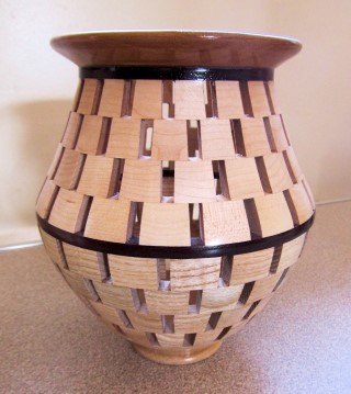 Open segmen vase by Chris Withall